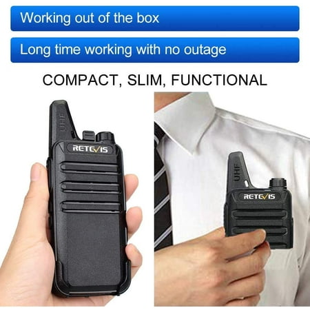 4 Pack, Black Rechargeable with USB Charger for Family Camping Hiking Road Trip Two Way Radio Long Range Mini Walkie Talkies for Adults Retevis RT22 Walkie Talkies with Earpiece VOX Handsfree 4 Pack, Black Rechargeable with USB Charger for Family Camping Hiking Road Trip Two Way Radio Long Range Mini Walkie Talkies for Adults Retevis RT22 Walkie Talkies with Earpiece VOX Handsfree